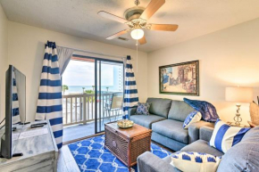 Cozy Condo with Balcony and Ocean View - Walk to Beach!